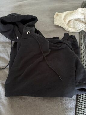 Hanes Black Ultimate Cotton Pullover Hoodie